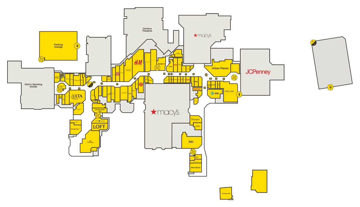 Clackamas Town Center Directory Map