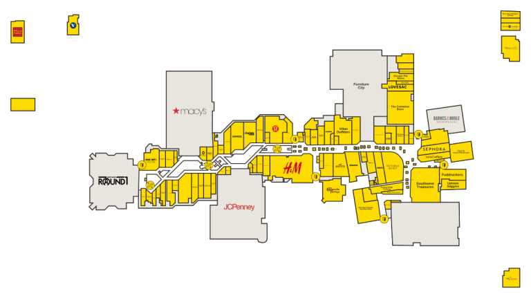 Coronado Center Directory Map