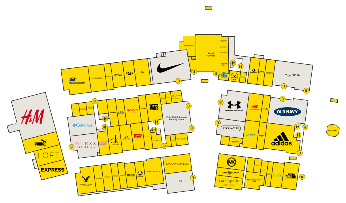 Denver Premium Outlets Directory Map