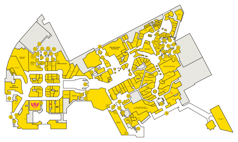 Grand Canal Shoppes Directory Map