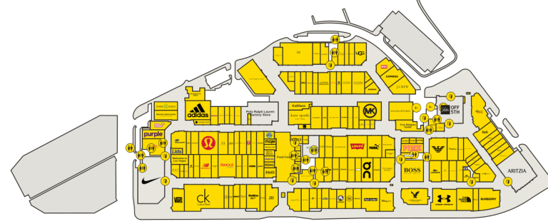 Las Vegas North Premium Outlets Directory Map