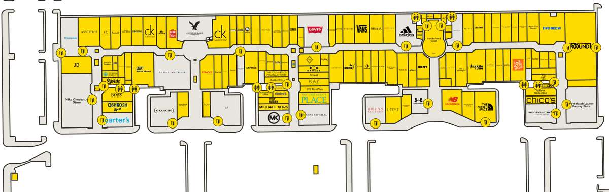 Las Vegas South Premium Outlets Directory Map