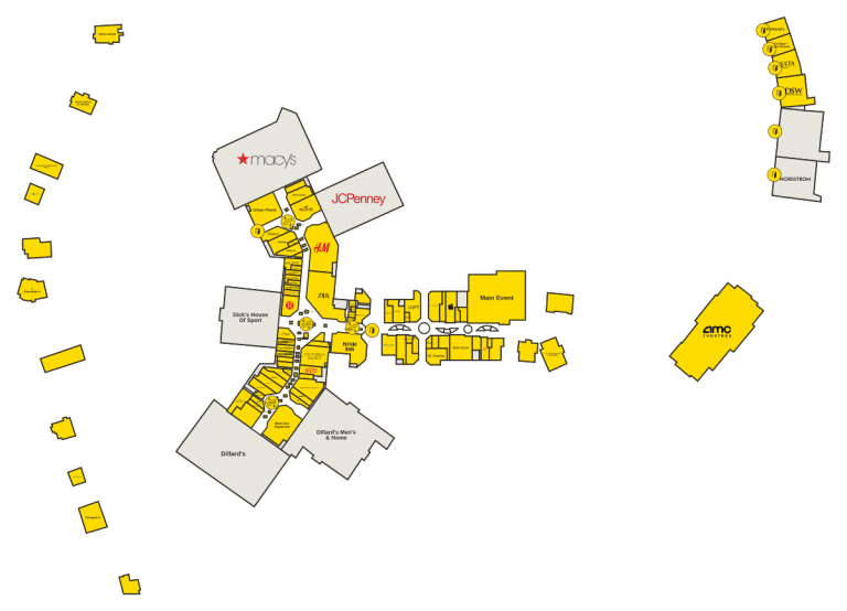 Mall of Louisiana Directory Map