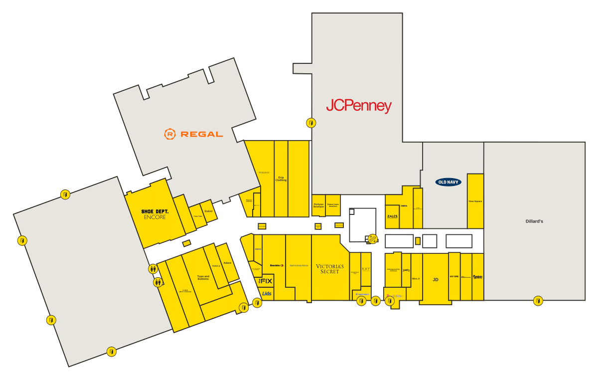 McCain Mall Directory Map