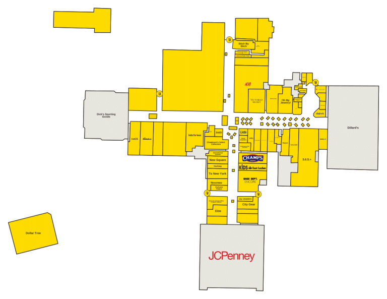 Oakwood Center Directory Map