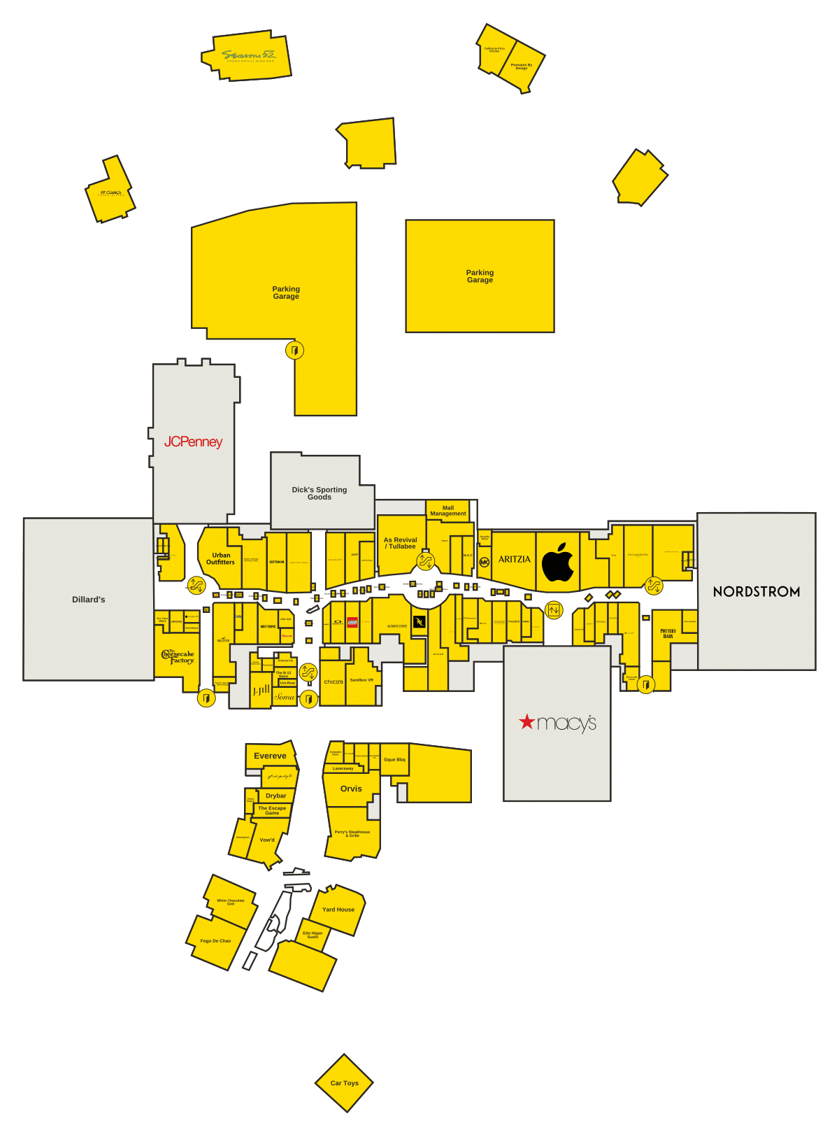 Park Meadows Directory Map