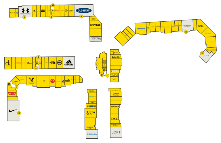 Pleasant Prairie Premium Outlets Directory Map