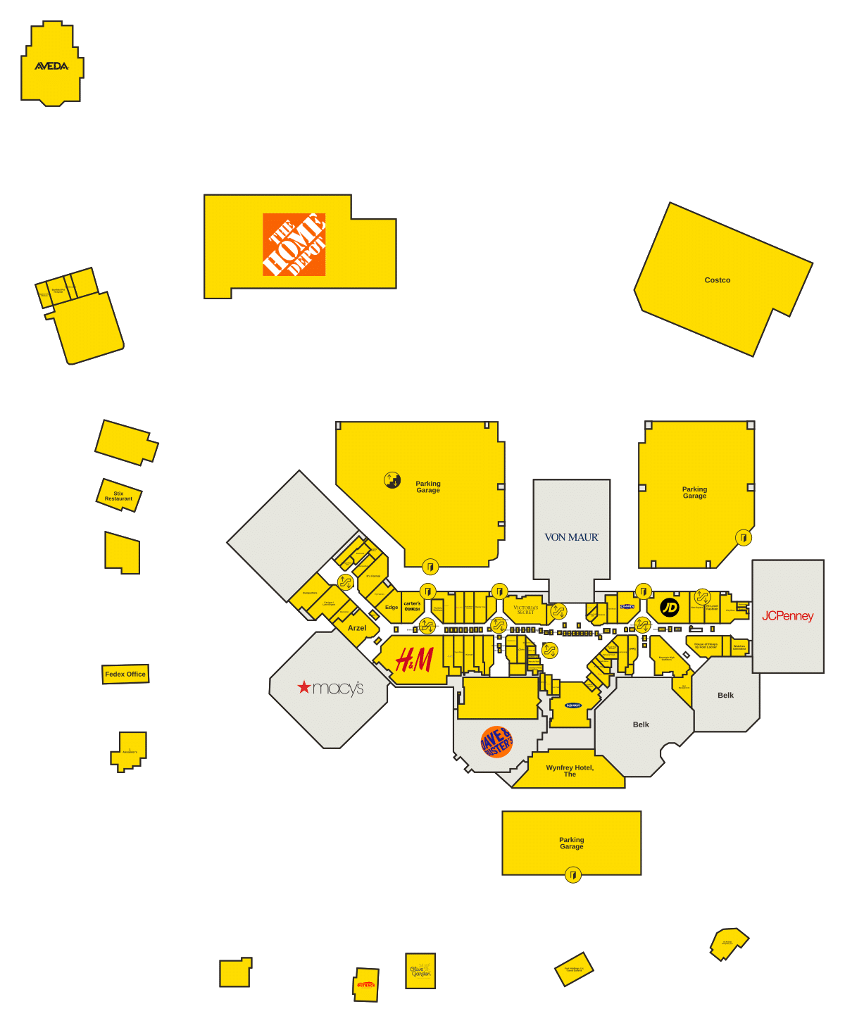 Riverchase Galleria Directory Map