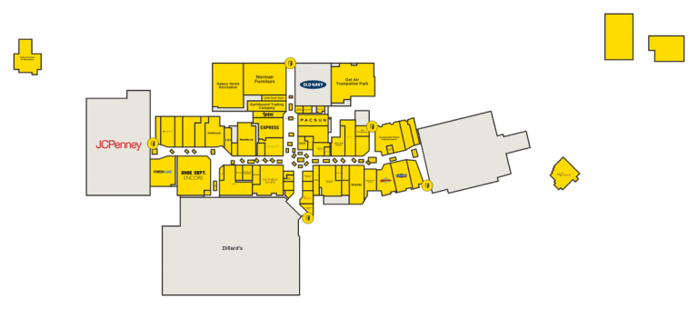 Sooner Mall Directory Map
