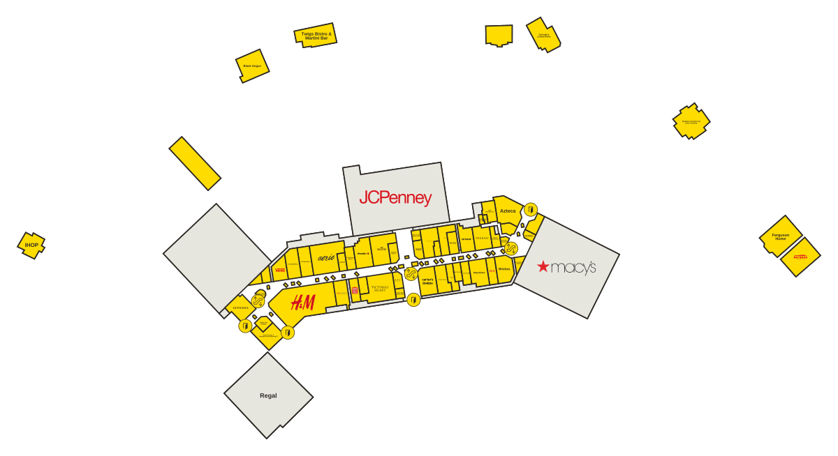 Spokane Valley Mall Directory Map
