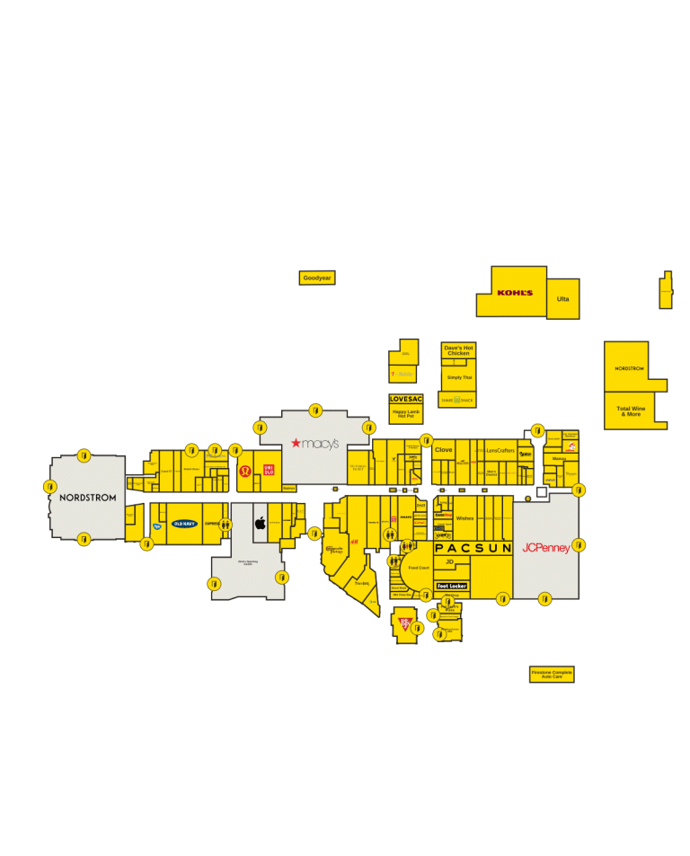 Tacoma Mall Directory Map