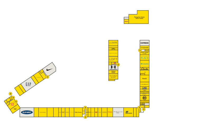 Tanger Outlets Gonzales Directory Map