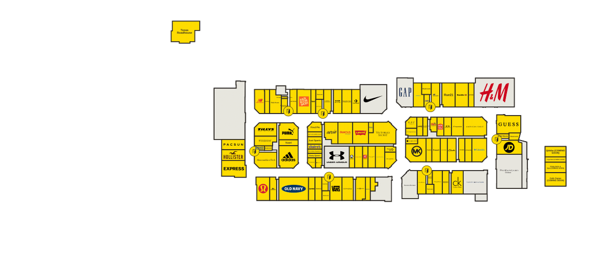 Tanger Outlets Phoenix Glendale Directory Map