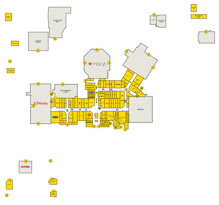 The Empire Mall Directory Map