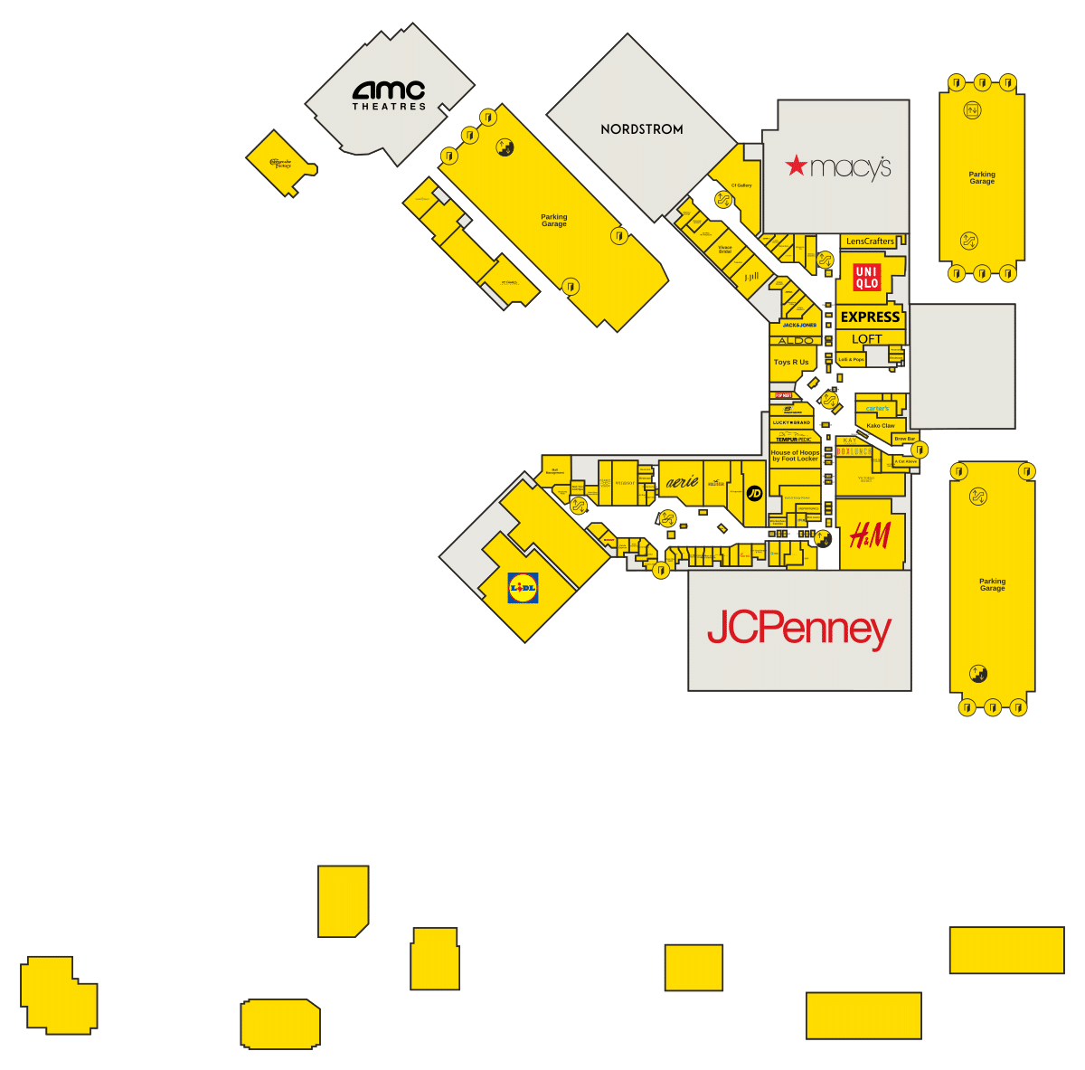 The Mall in Columbia Directory Map