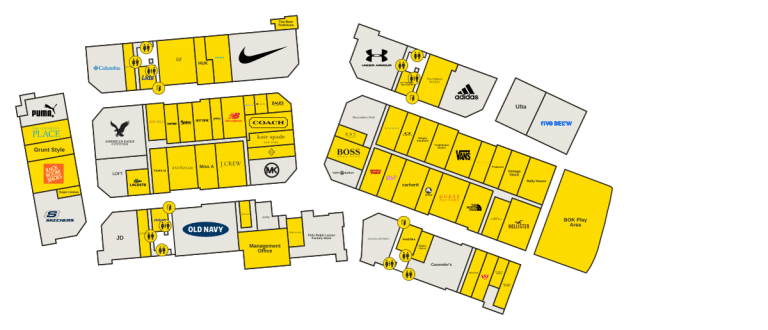 Tulsa Premium Outlets Directory Map
