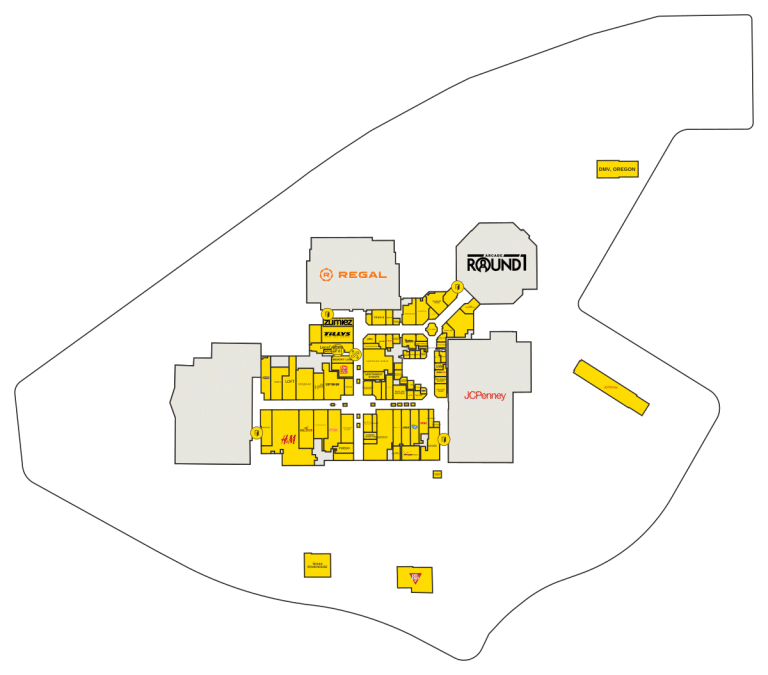 Valley River Center Directory Map