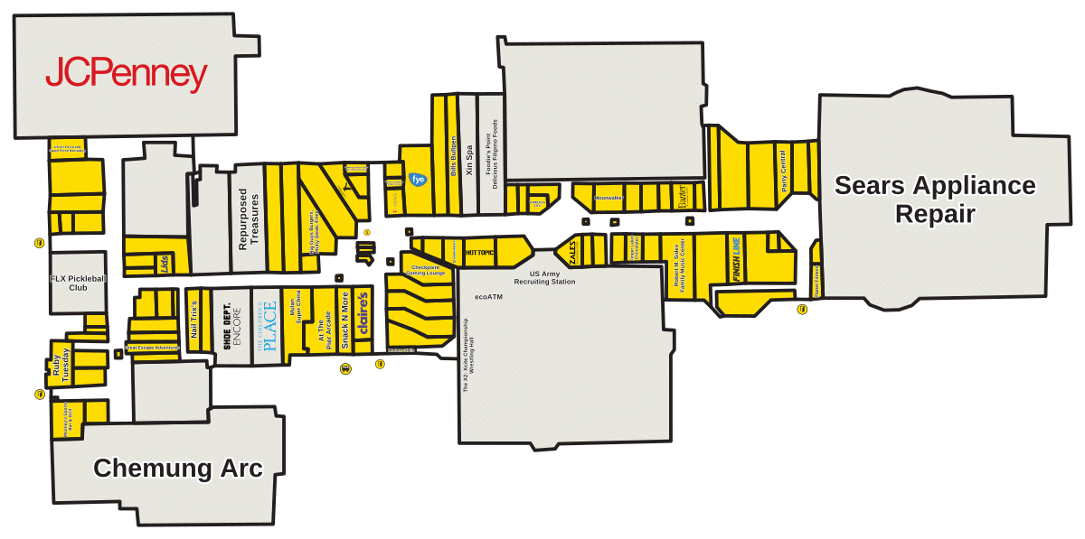 Arnot Mall Directory Map