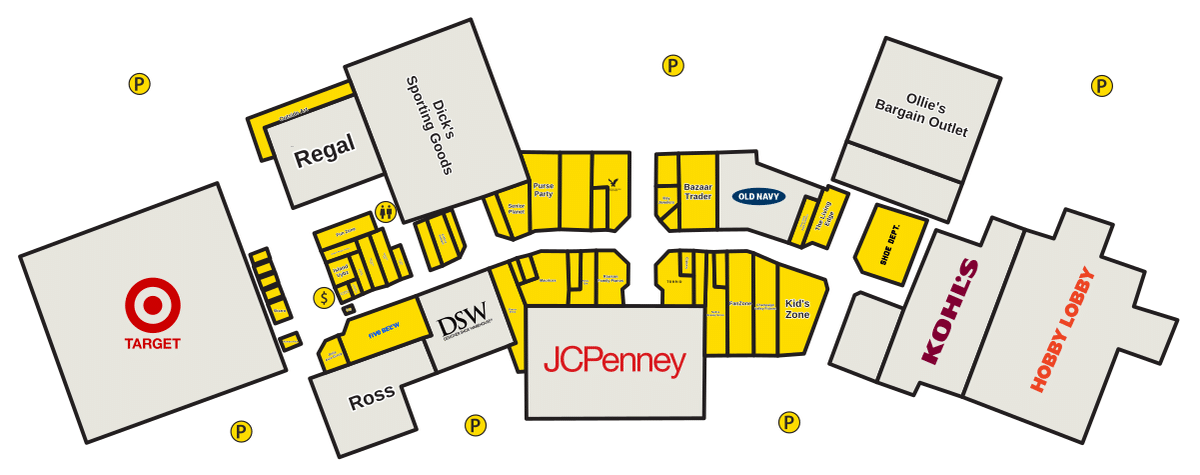 Champlain Centre Directory Map