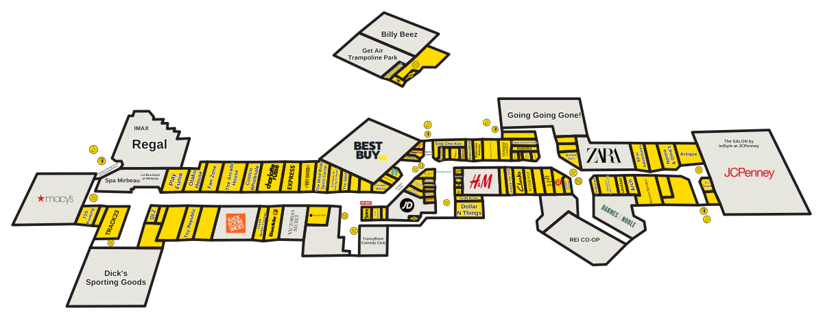 Crossgates Mall Directory Map