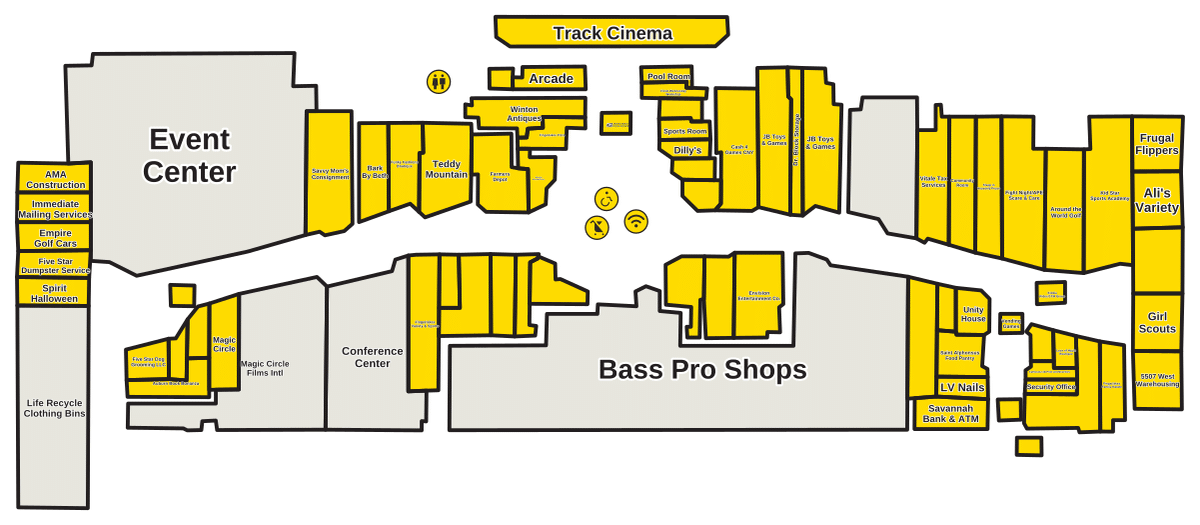 Fingerlakes Mall Directory Map