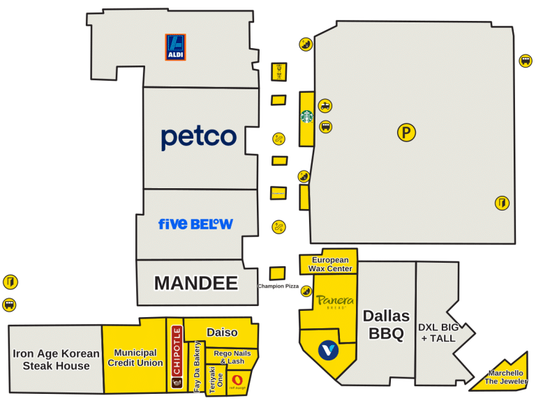 Rego Center Directory Map