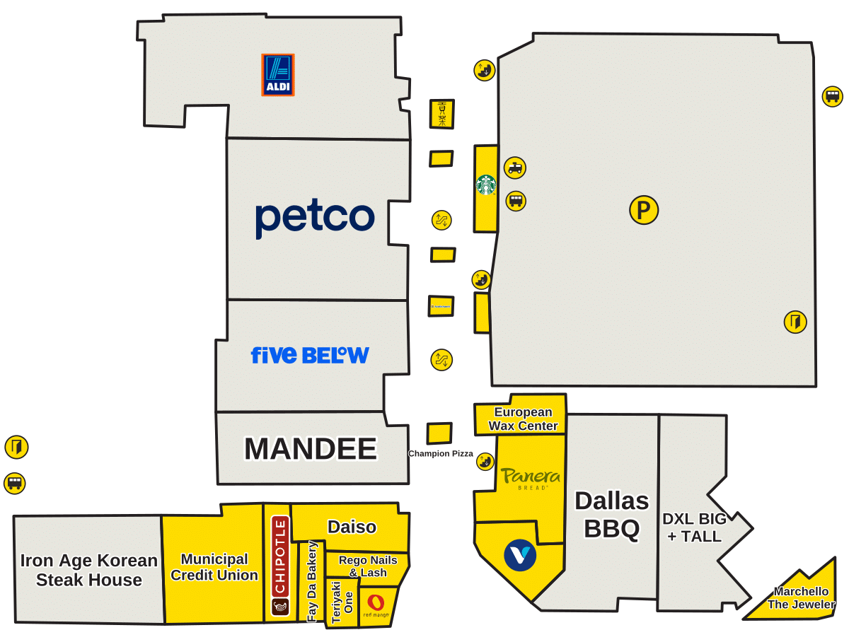 Rego Center Directory Map