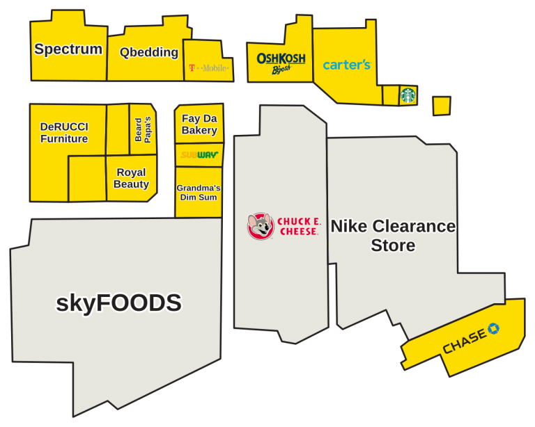 The Shops at Skyview Center Directory Map