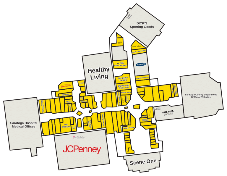 Wilton Mall Directory Map
