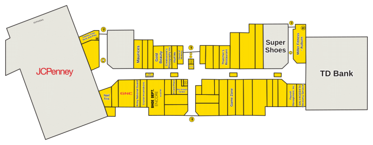 Auburn Mall Directory Map