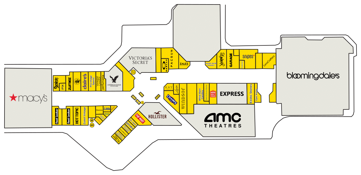Bridgewater Commons Directory Map