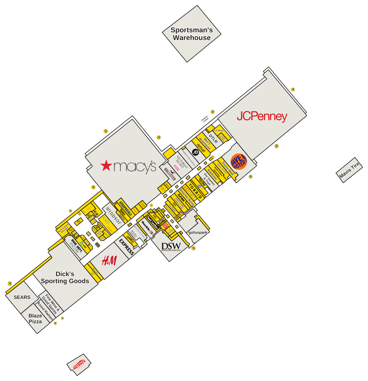 Capital City Mall Directory Map