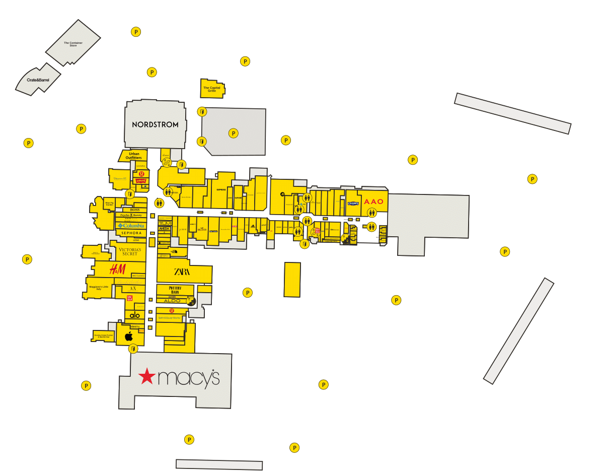 Cherry Hill Mall Directory Map