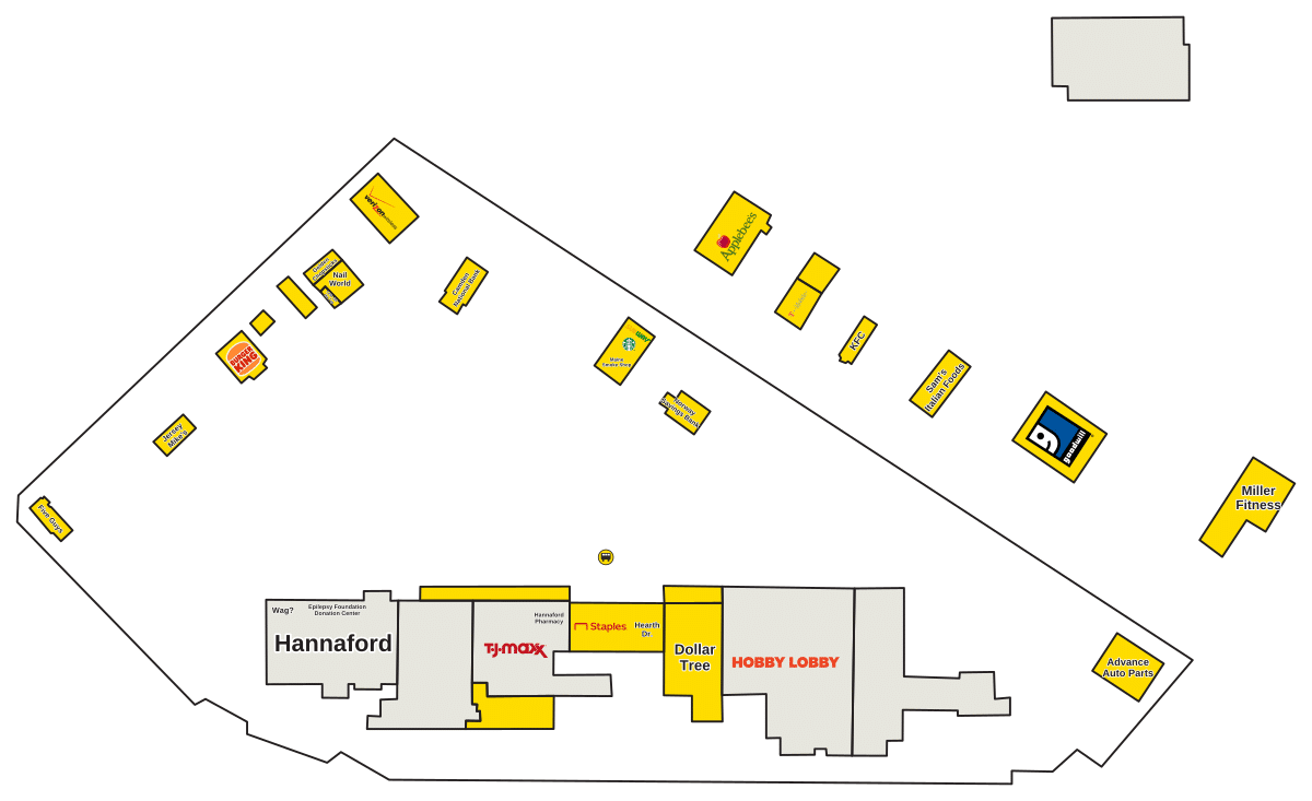 Merrymeeting Plaza Cooks Corner Directory Map
