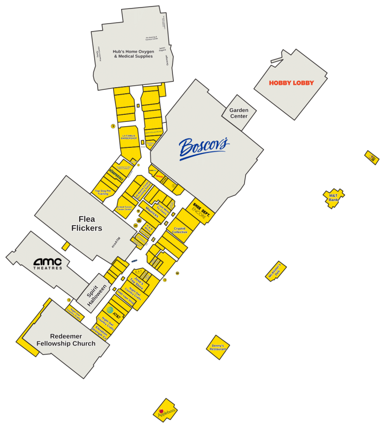 Susquehanna Valley Mall Directory Map