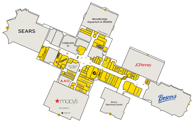 Woodbridge Center Directory Map