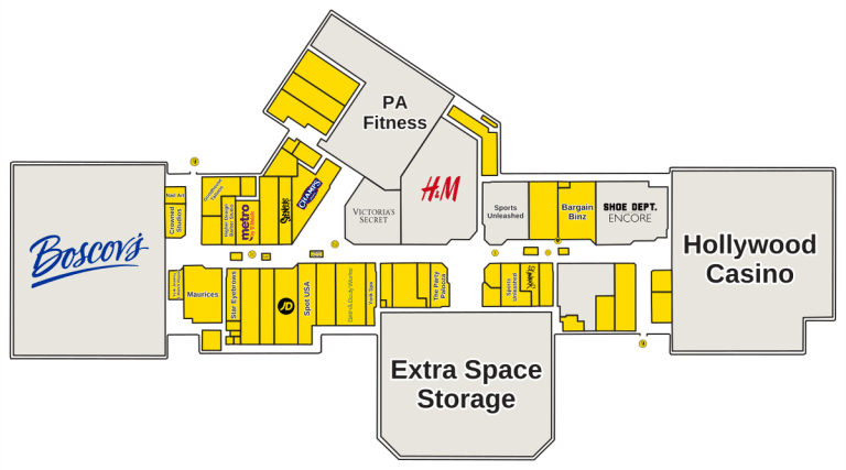 York Galleria Directory Map