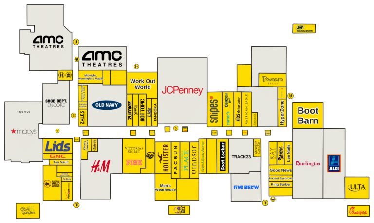Dartmouth Mall Directory Map