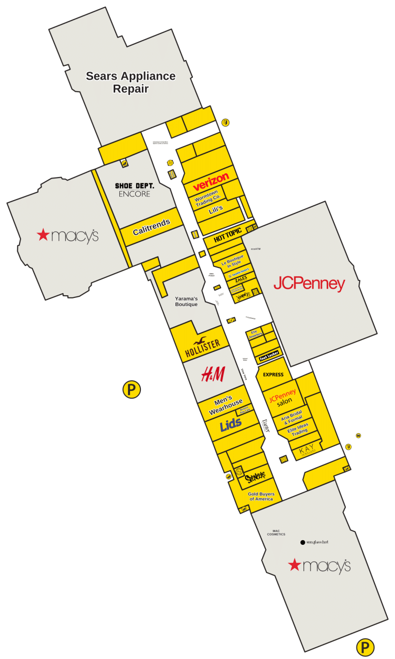 Emerald Square Directory Map