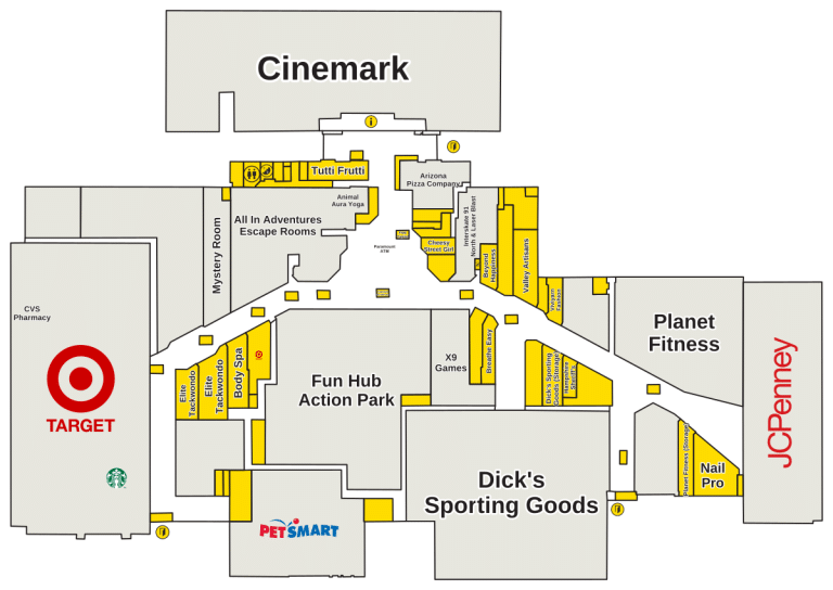 Hampshire Mall Directory Map