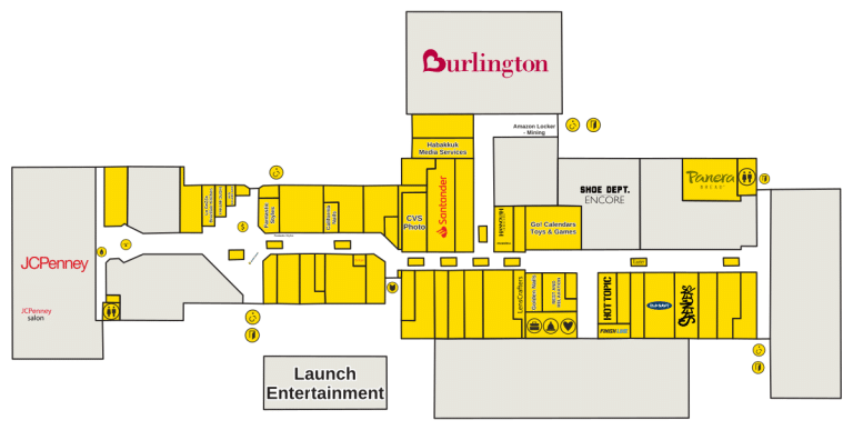 The Mall at Whitney Field Directory Map