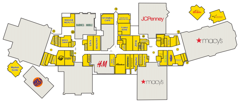 The Shoppes at Buckland Hills Directory Map