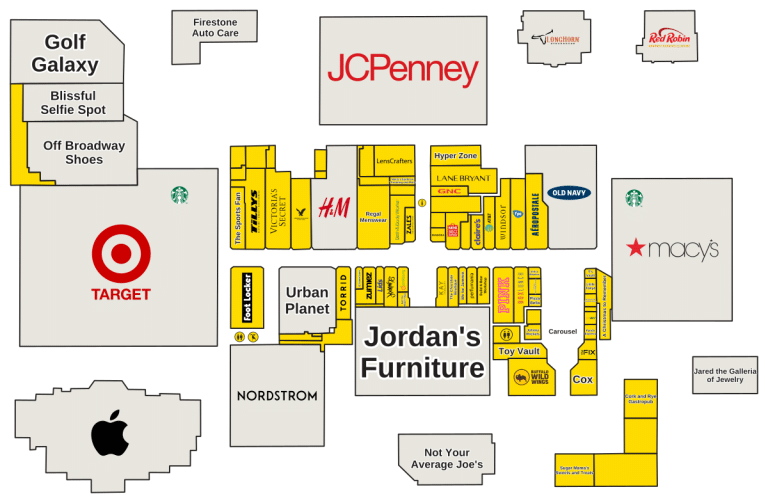 Warwick Mall Directory Map